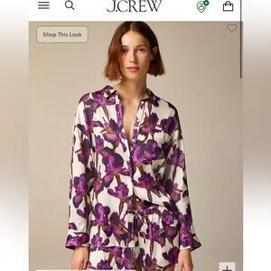 J Crew Soft Shine Pajama Shortset